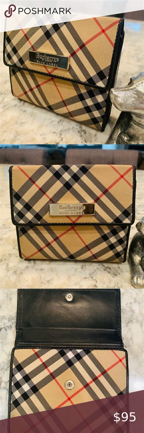 burberry london blue label wallet ladies|Burberry small wallet.